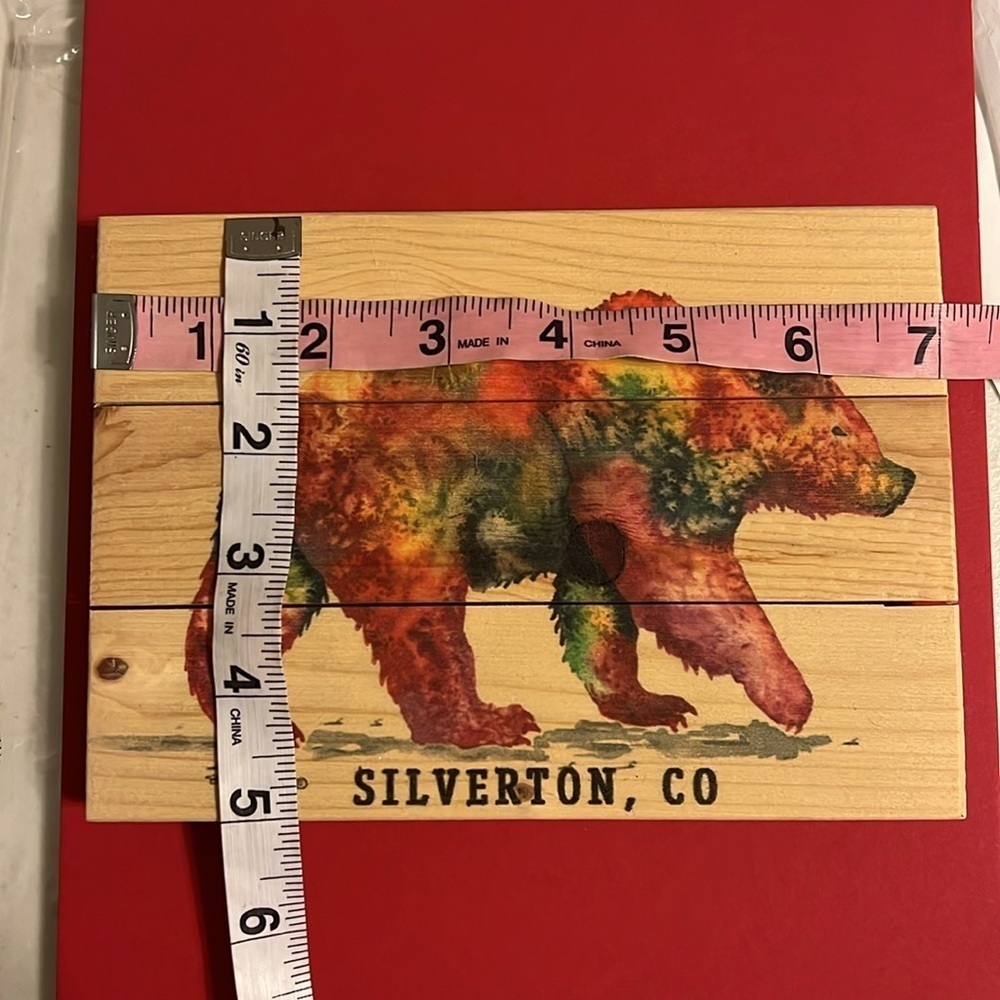 New Bertholet Wile E. Wood - Beautiful Bear Silverton, Co  Wall Decor - NEW - Picture 4 of 4